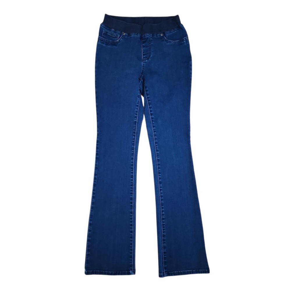 Boston Proper Jeans Womens Size 2 Blue Denim Pull On Stretch Comfort Boot Cut‎